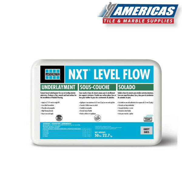 Laticrete NXT Level Flow Self Leveling cement based high flowing 50 Lbs from 1/8 to 2″